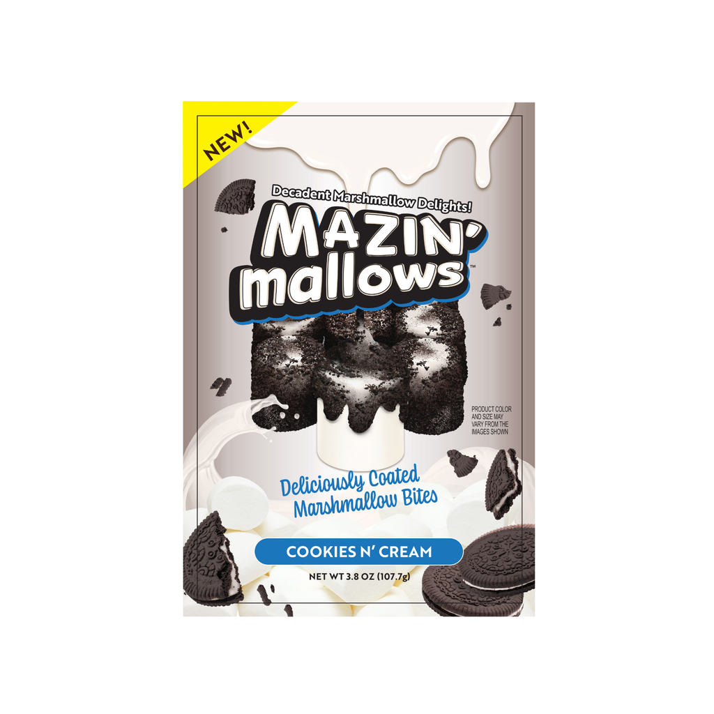 marshmallow  Mazin' Mallows Cookies n' Cream | Gourmet Marshmallow Bites– Brain