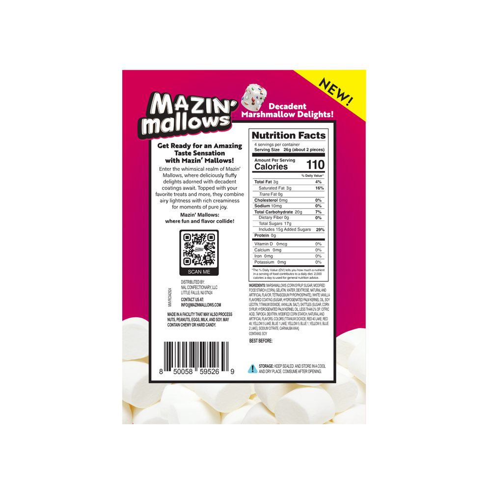 Mazin' Mallows Vanilla Rainbow Crunch | Fluffy Gourmet Marshmallow Mazin' Mallows Vanilla Rainbow Crunch | Fluffy Gourmet Marshmallow