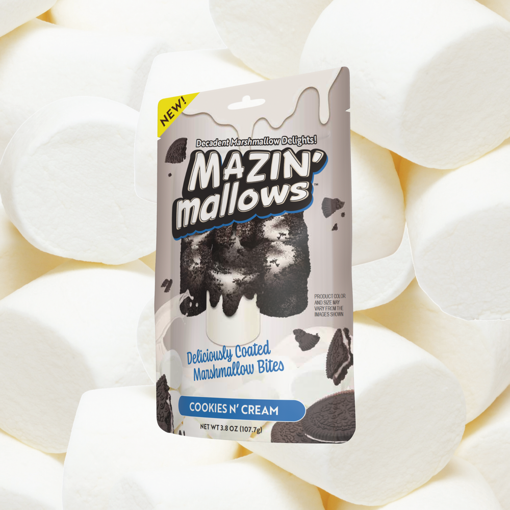 Mazin' Mallows Cookies n' Cream | Gourmet Marshmallow Bites– Brain Mazin' Mallows Cookies n' Cream | Gourmet Marshmallow Bites– Brain