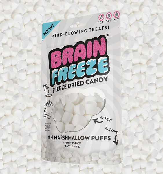 Mini Marshmallow Puffs - Single– Brain Freeze™ Freeze Dried Candy